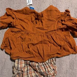 Fall set. Blouse and bloomers